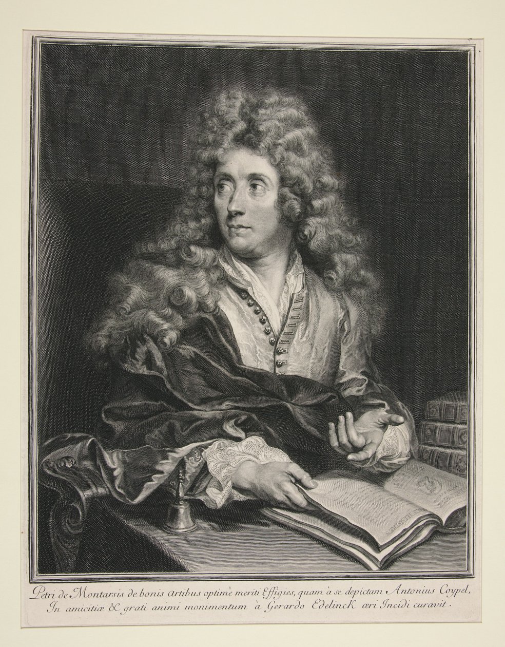 Portret van Antoine Coypel door Gérard Edelinck
