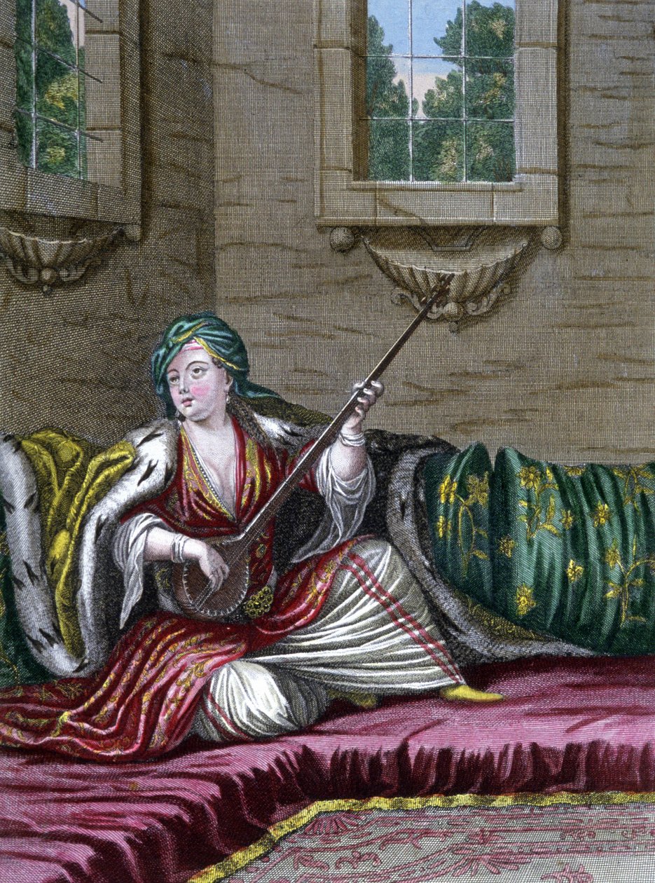 Turkse dame door Gerard Jean Baptiste Scotin