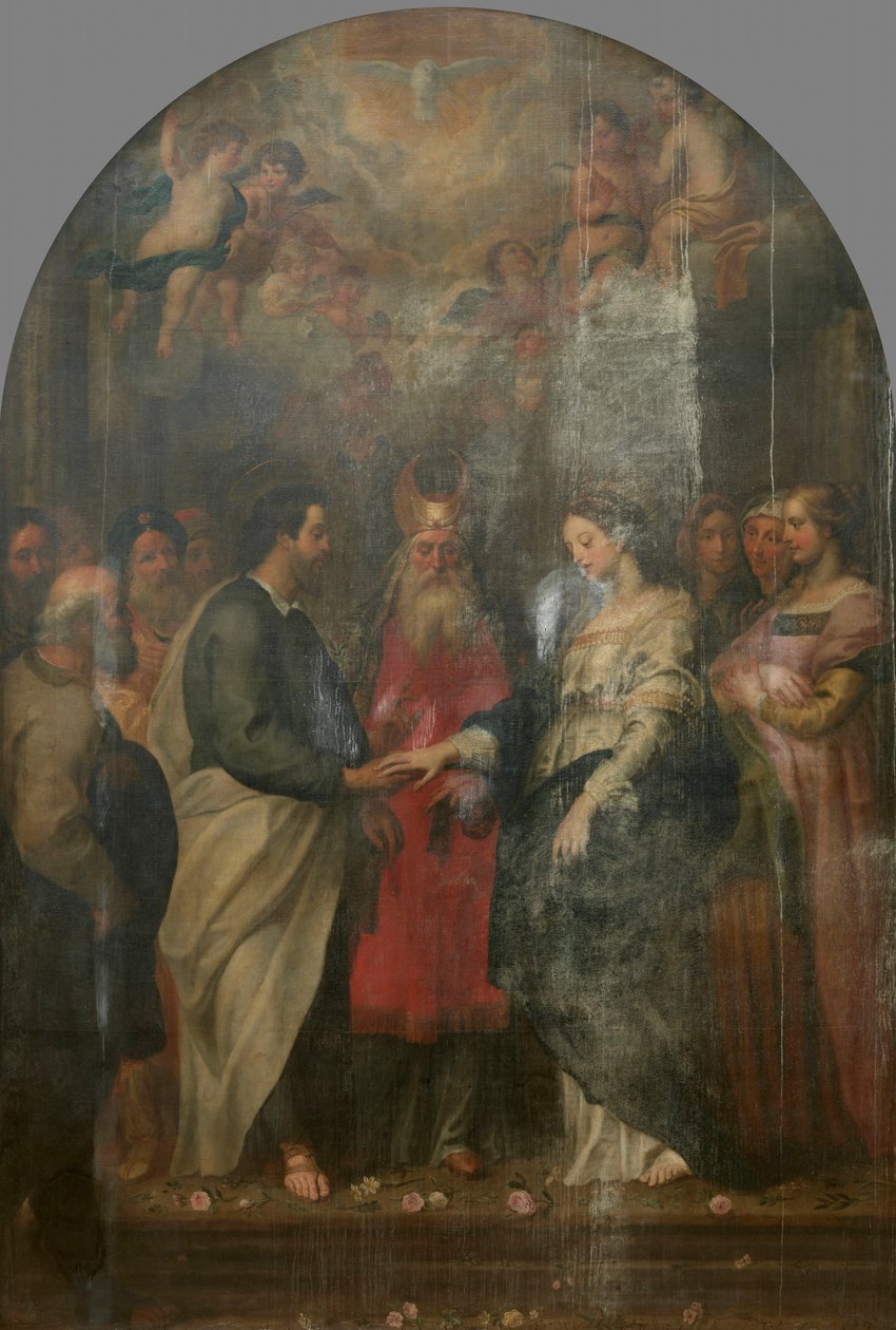 Dutch: Huwelijk van Maria Marriage of Mary door Gerard Seghers