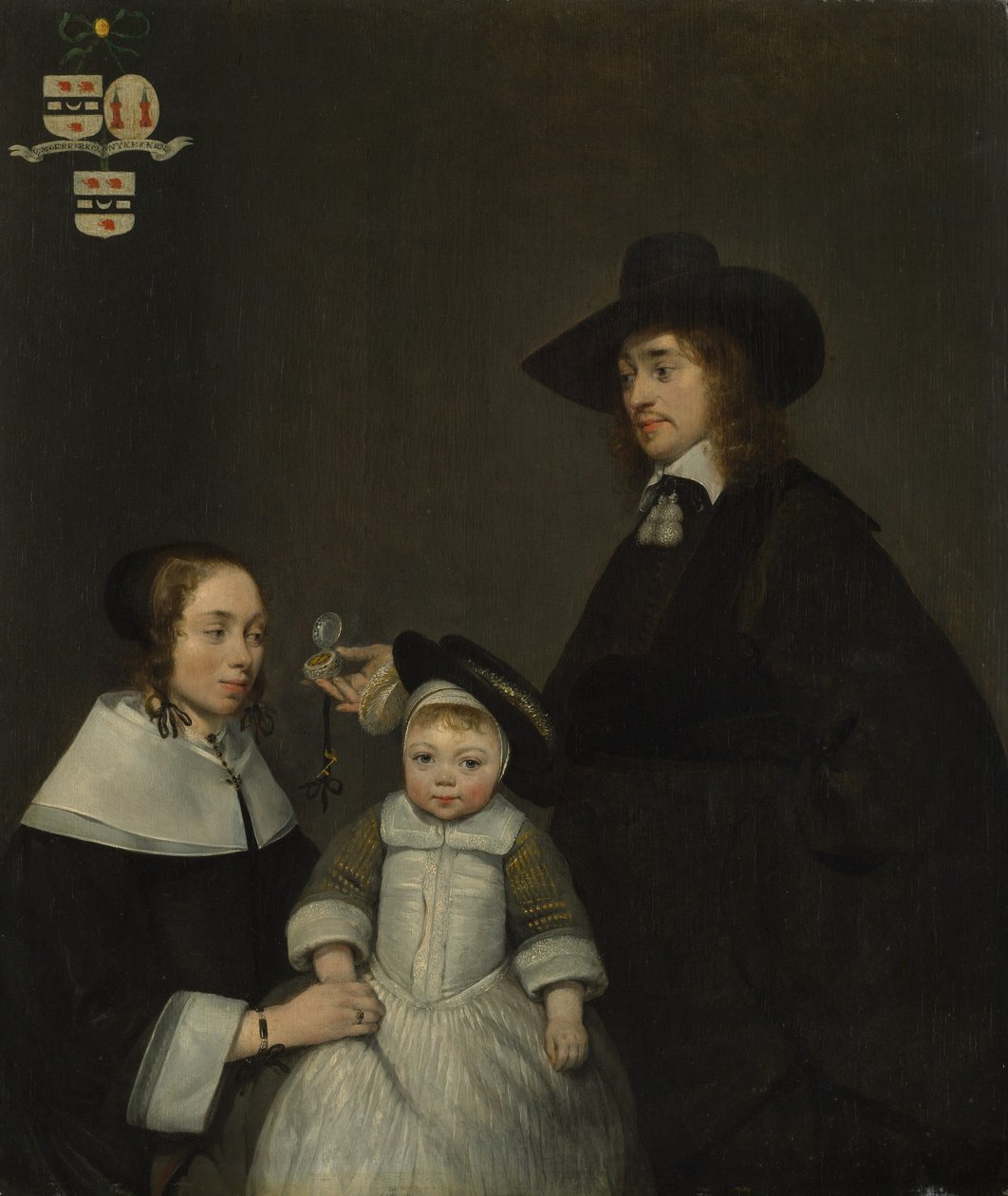 De familie Van Moerkerken, ca. 1653-1654 door Gerard Terborch II