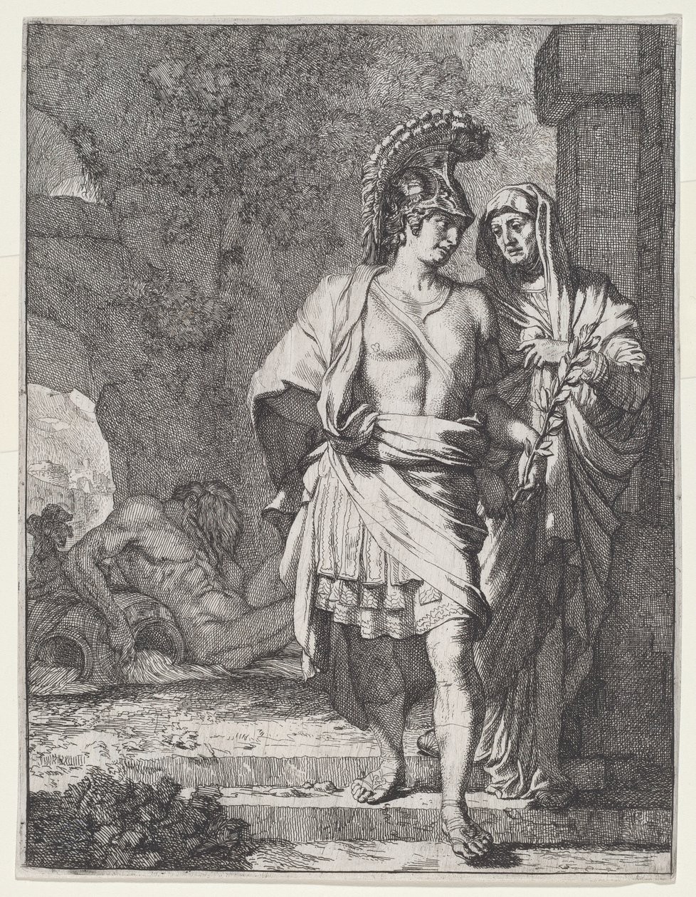 Aeneas en de Sibylle door Gerard de Lairesse
