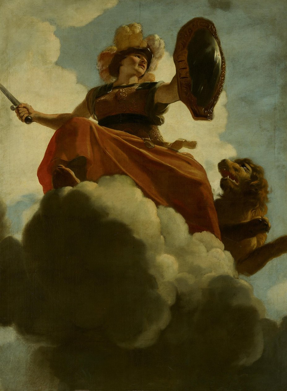 Bescherming of kracht: allegorische voorstelling van de verzorging van leprozen en onnozelen door Gerard de Lairesse