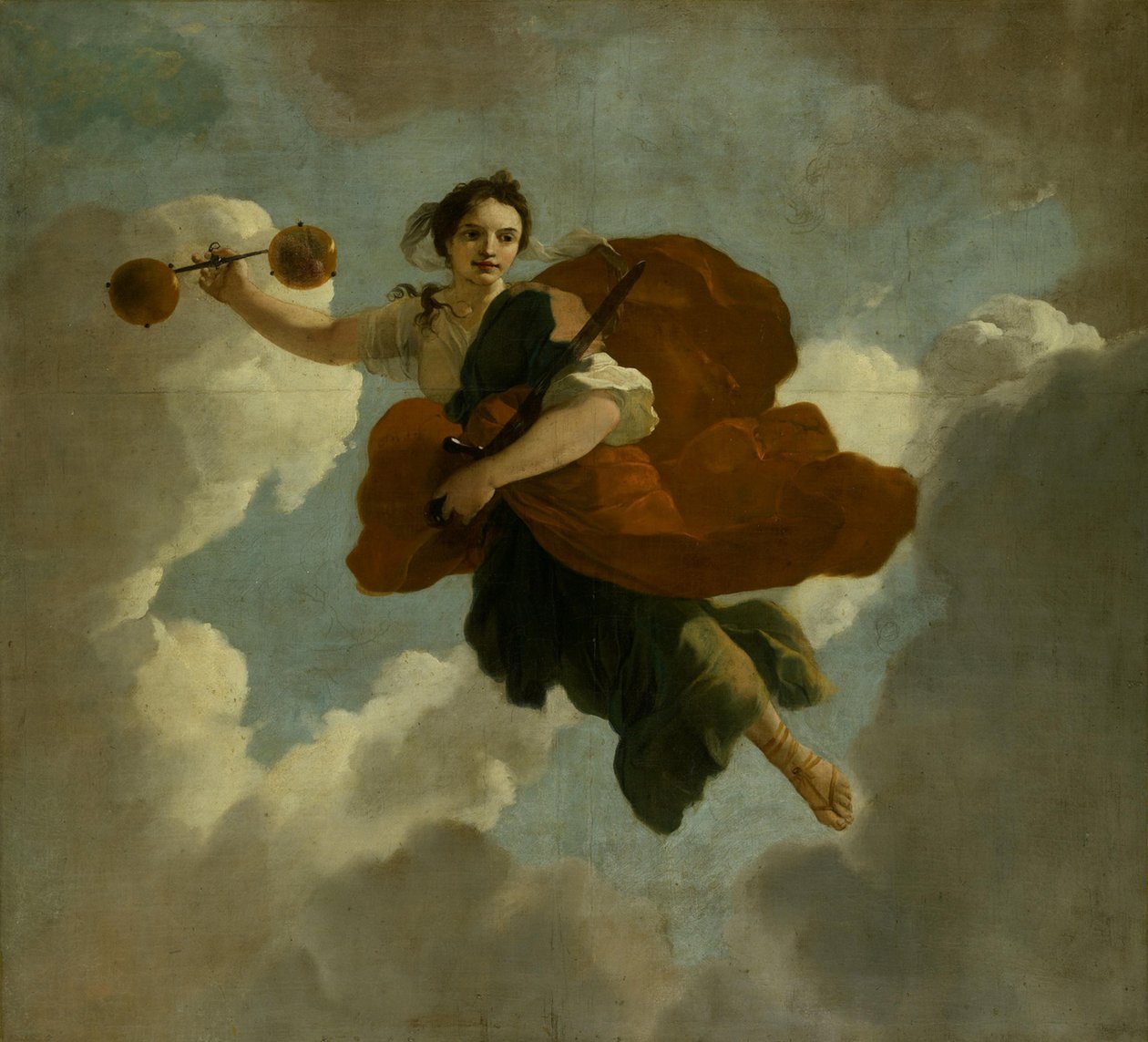 Justitia : Allegorische voorstelling van de verzorging van leprozen en onnozelen door Gerard de Lairesse