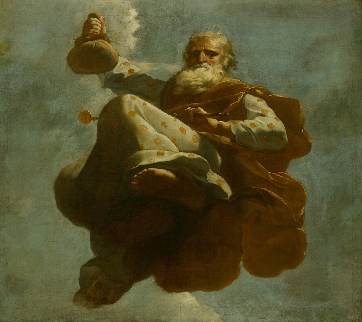 Plutus: allegorische voorstelling van de verzorging van leprozen en onnozelen door Gerard de Lairesse