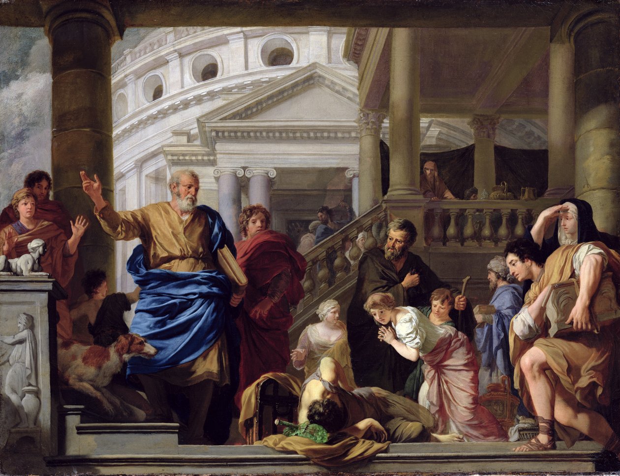 De dood van Ananias door Gerard de Lairesse