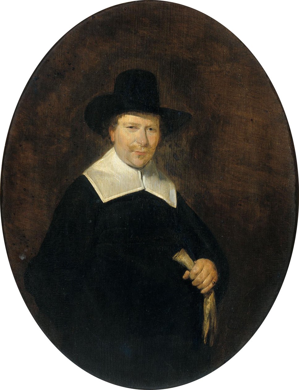 Gerard Abrahamsz van der Schalcke (1609-67). Haarlem Cloth Merchant door Gerard ter Borch