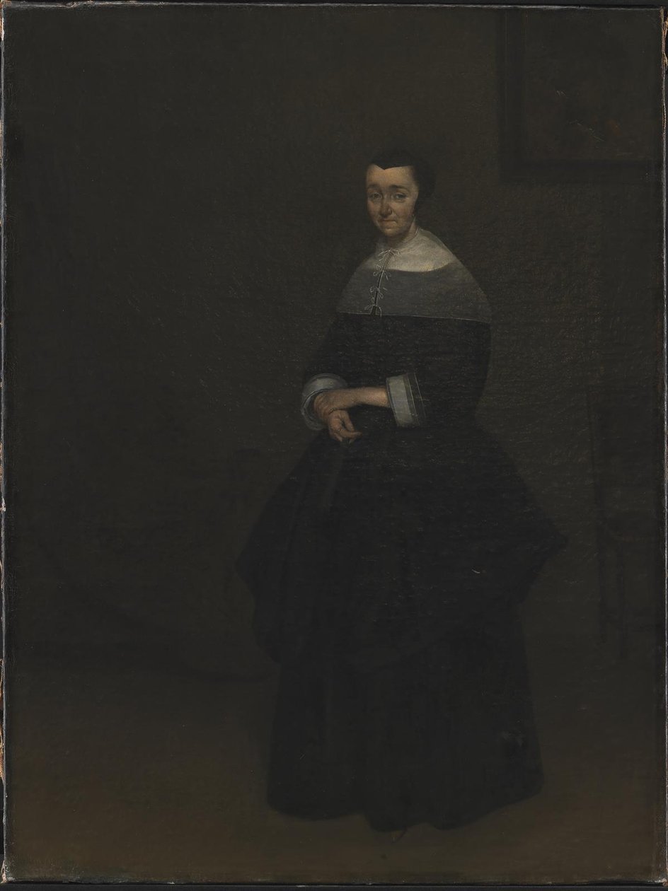 Portret van een dame door Gerard ter Borch
