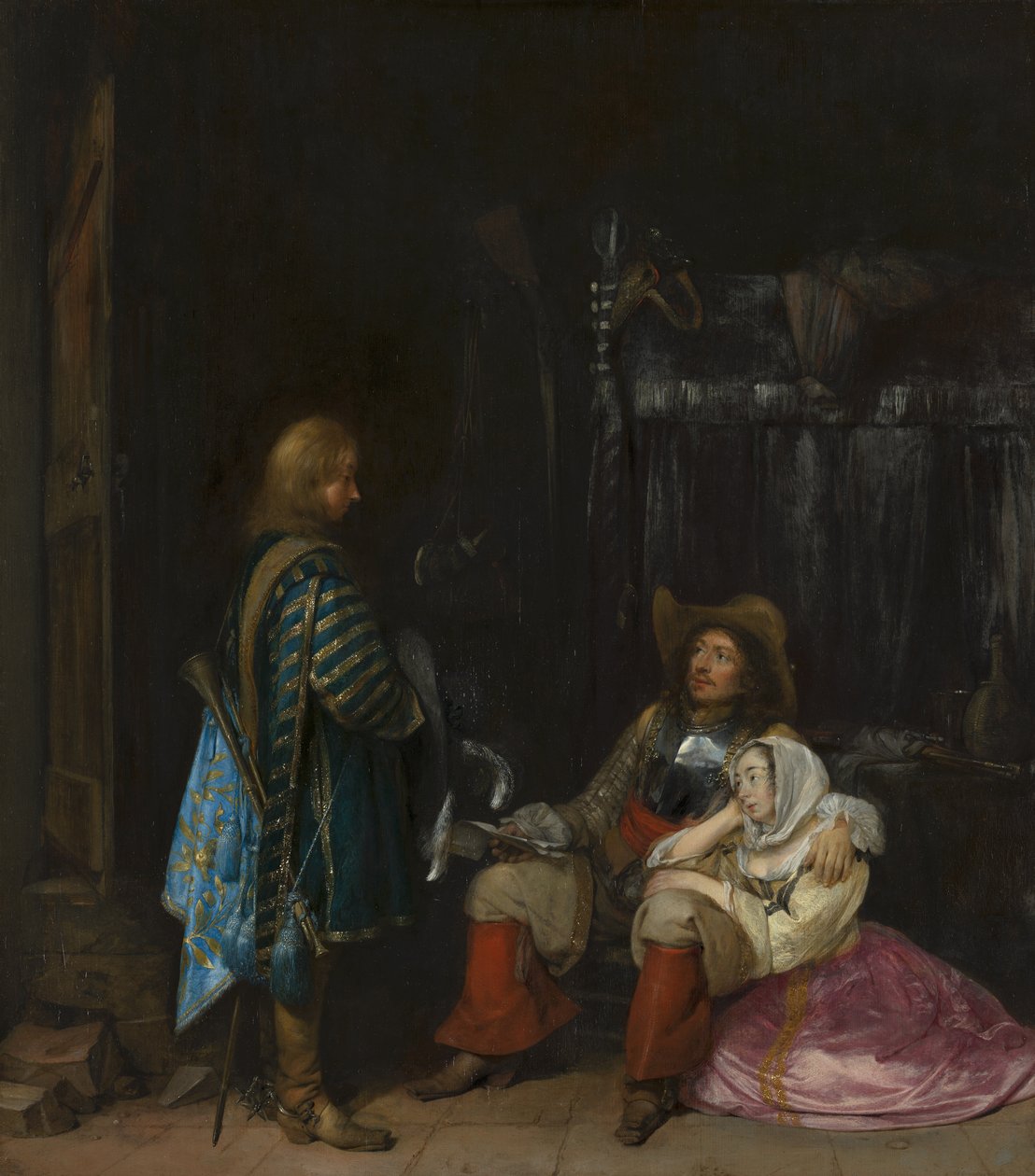 De boodschapper door Gerard ter Borch