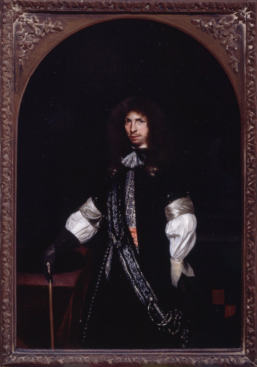 Jacob de Graeff, ca.1674 (olieverf op paneel) door Gerard ter Borch or Terborch