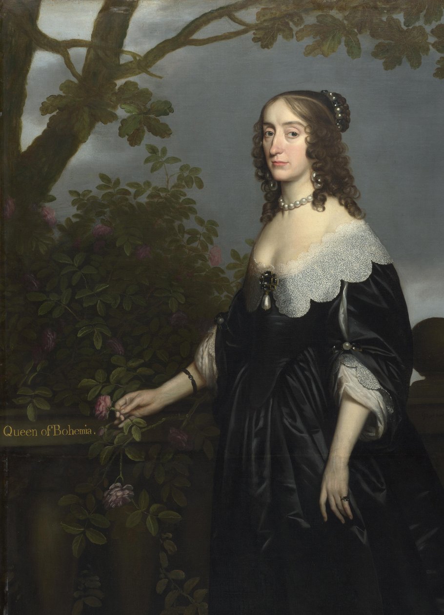 Elizabeth Stuart, koningin van Bohemen door Gerard van Honthorst