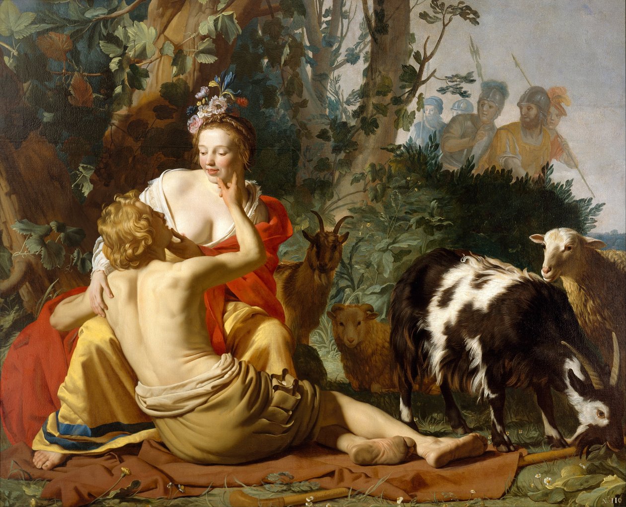Granida en Daifilo door Gerard van Honthorst