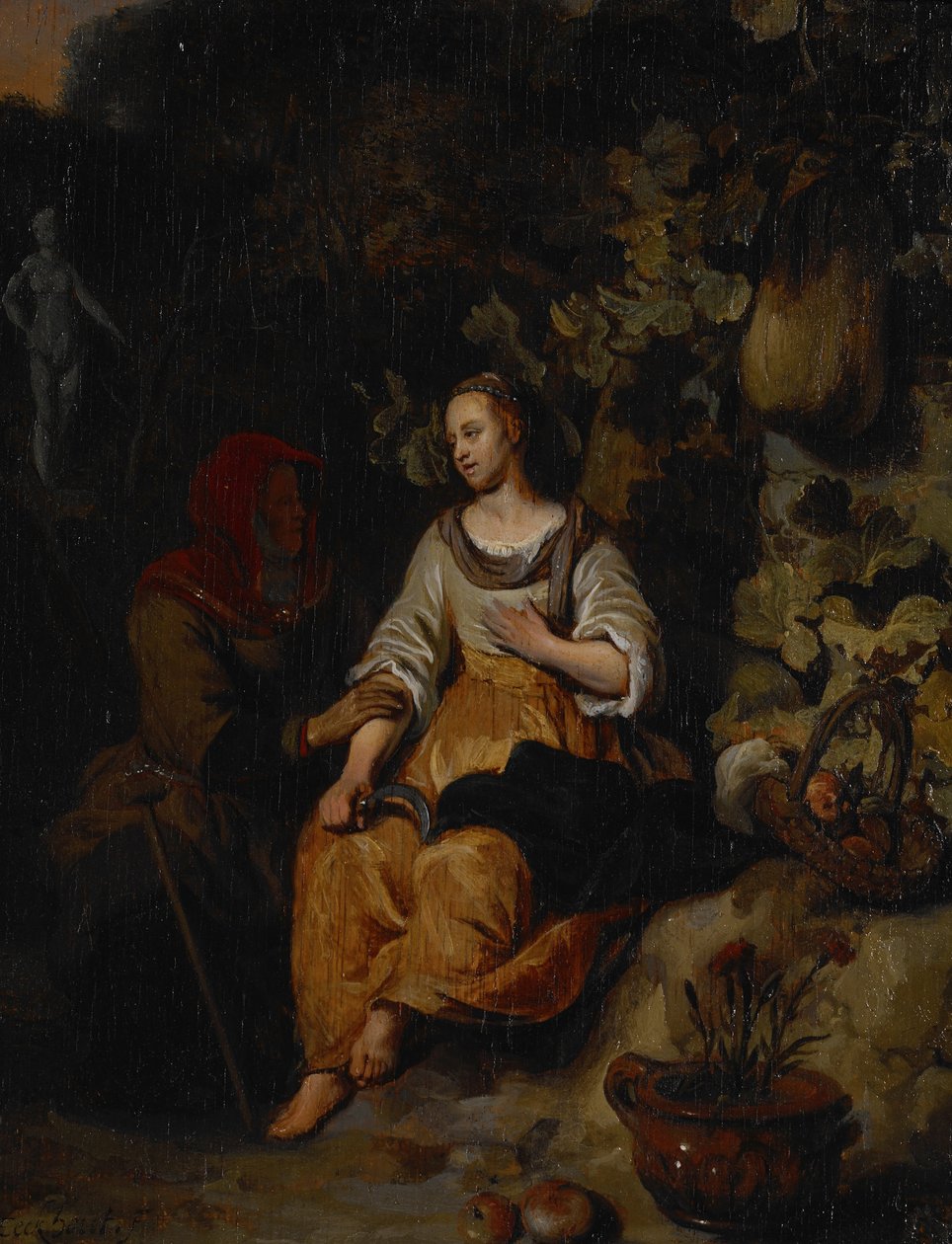 Vertumnus en Pomona door Gerbrand van den Eeckhout