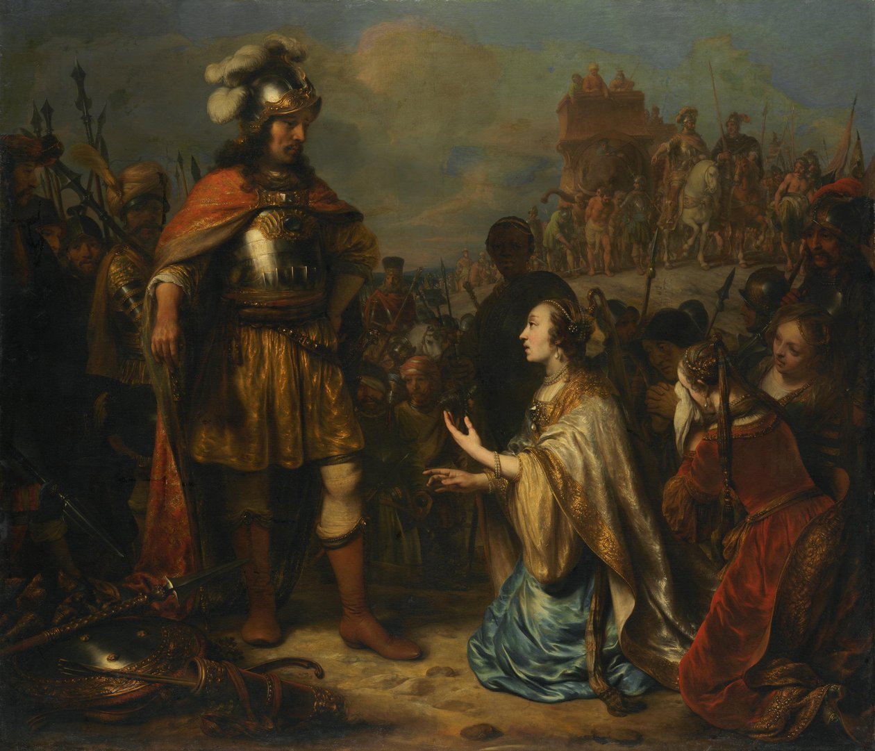 Alexander en de vrouwen van Darius door Gerbrand van den Eeckhout