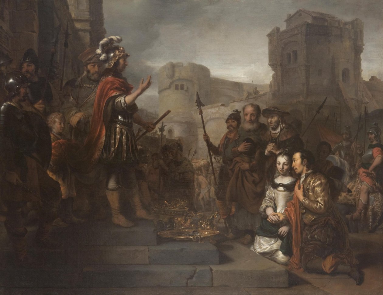 De continentie van Scipio door Gerbrand van den Eeckhout