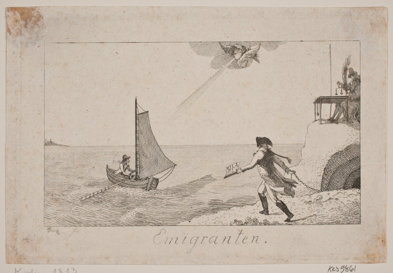 De Emigrant door Gerhard Ludvig Lahde
