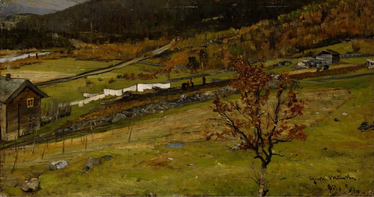 Herfstlandschap, Øylo door Gerhard Munthe