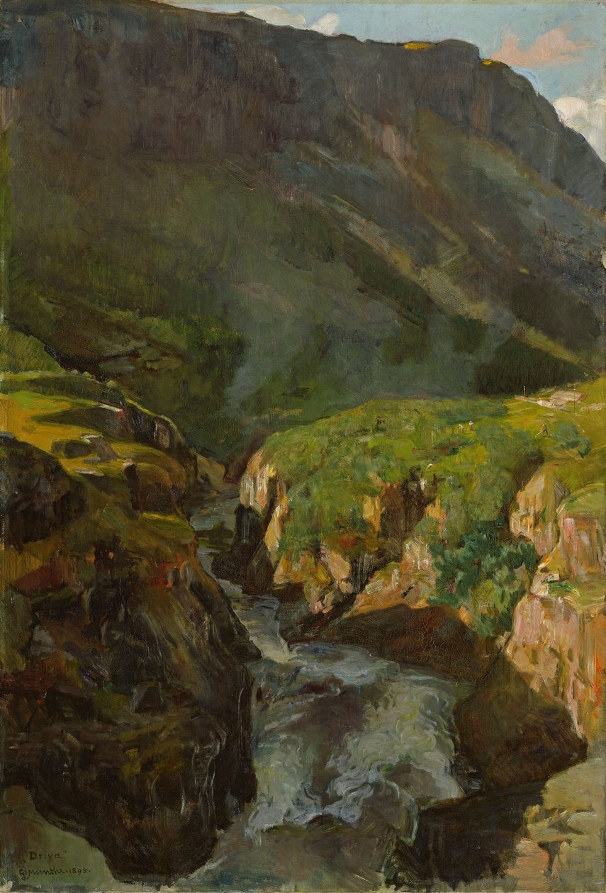 De rivier de Driva door Gerhard Munthe