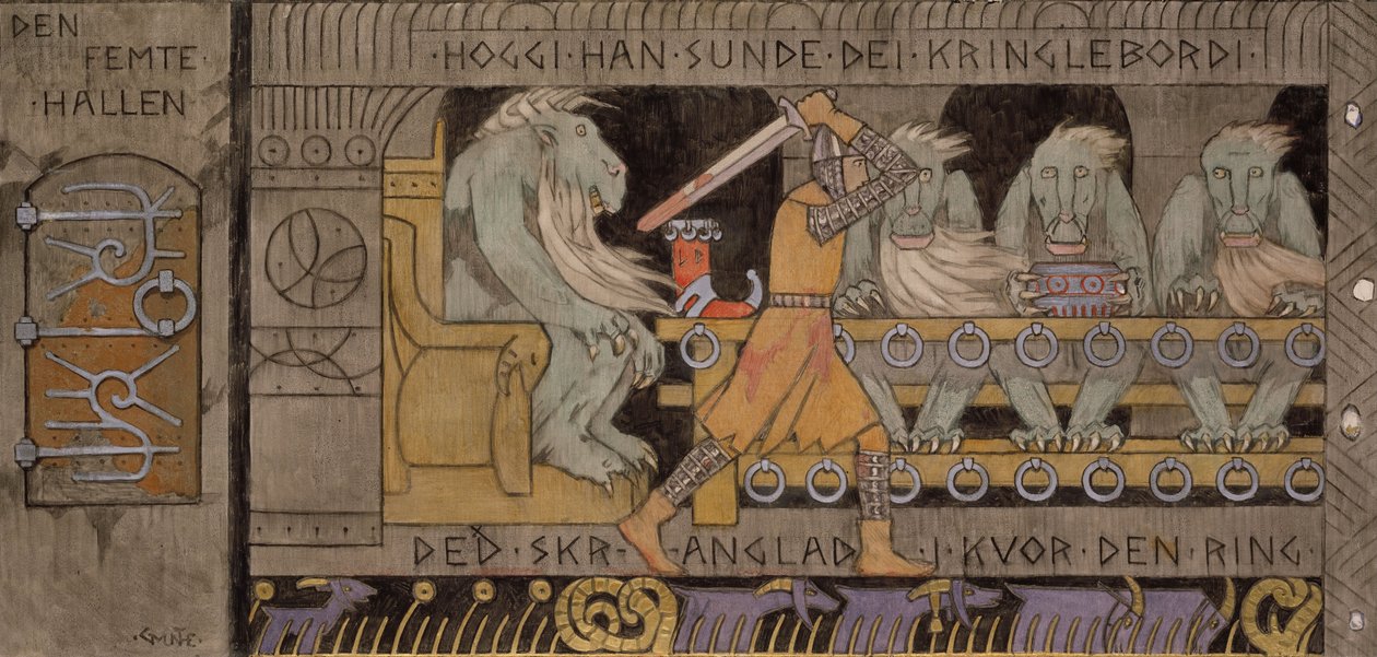 De vijfde hal door Gerhard Munthe