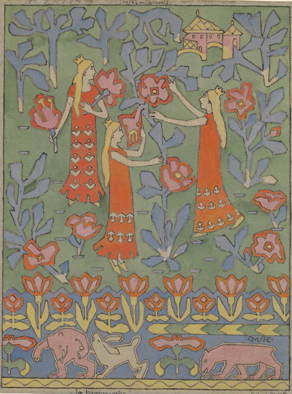 Drie prinsessen door Gerhard Munthe