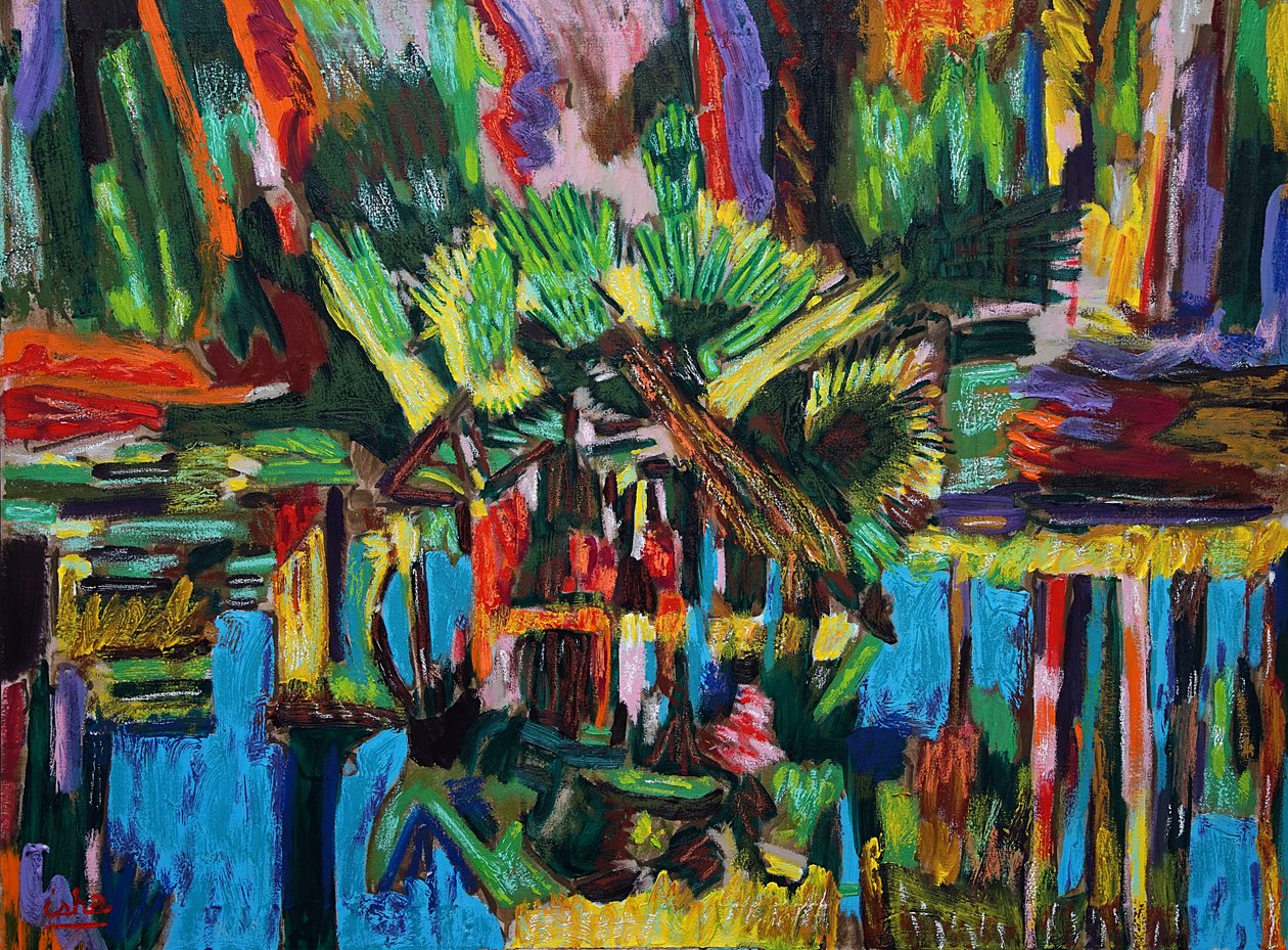Abstracte estuarium door Gerhardt Isringhaus