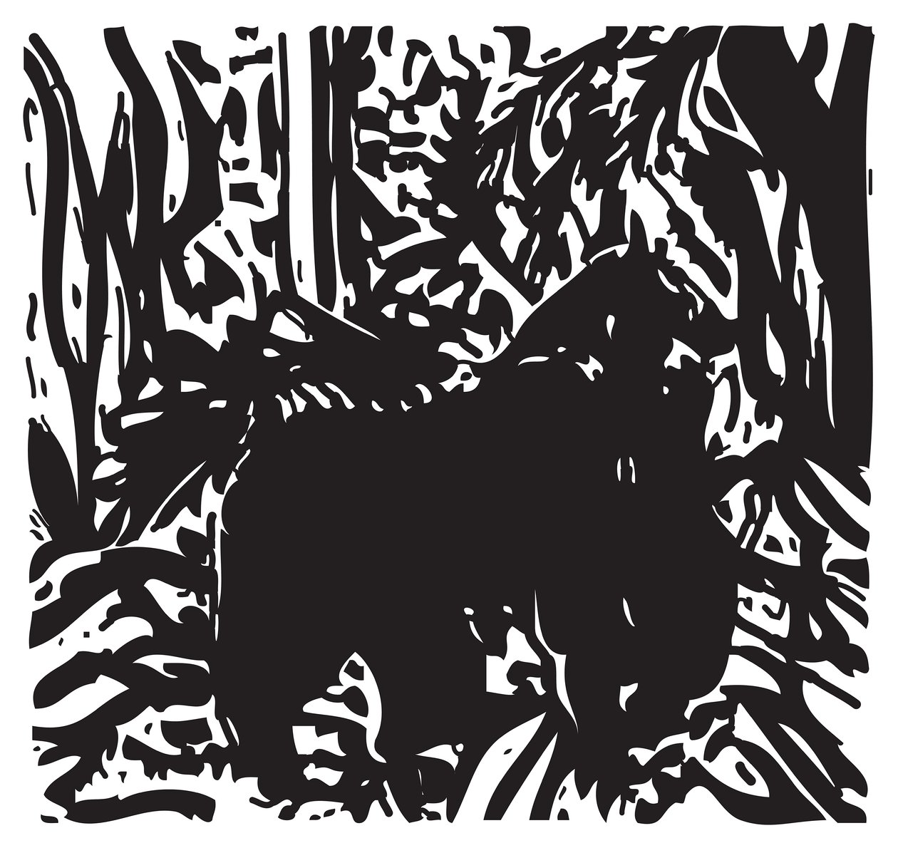 Gorilla in de jungle door Gerhardt Isringhaus