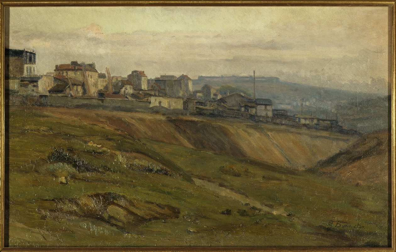 Rue du Moulin-des-Prés, circa 1900 door Germain Eugene Bonneton