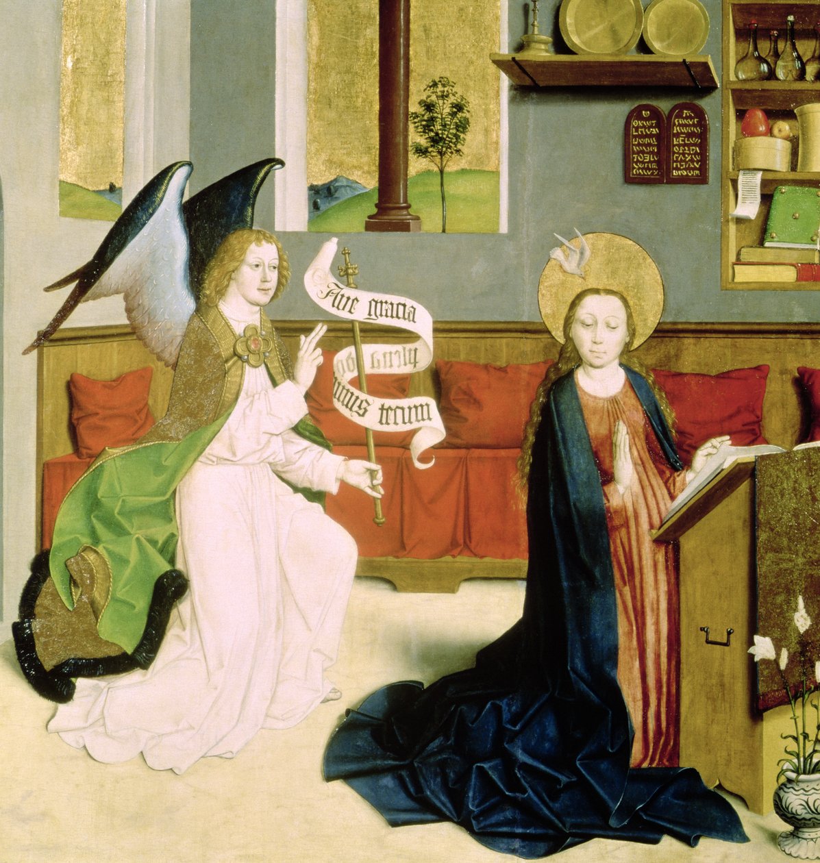 Annunciatie, ca. 1470-80 door German School