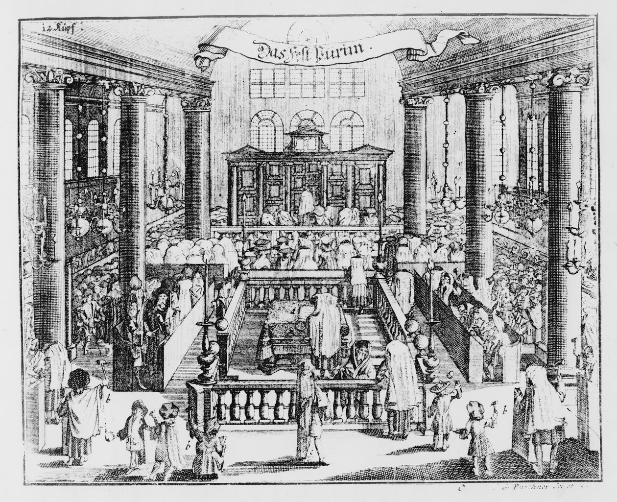 Synagoge van Berlijn, gepubliceerd in Kirschner Judisches Lexicon door German School