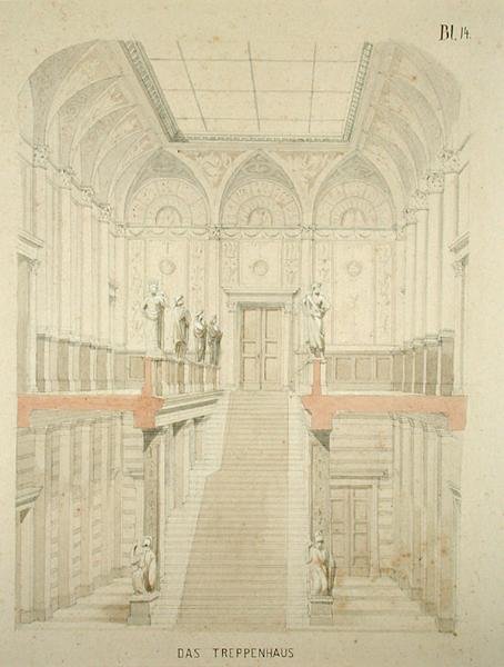 Ontwerp voor een galerij in de Kunsthalle door German School