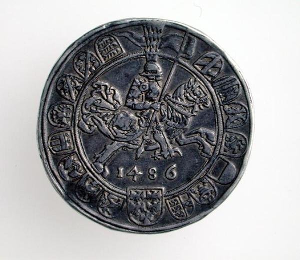 Guildiner (taler) van Sigismund, Graaf van Tirol, Hall Munt, 1486 (voorzijde) door German School