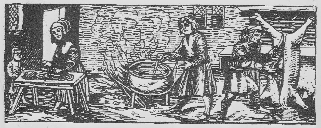 Interieur van een keuken, uit 