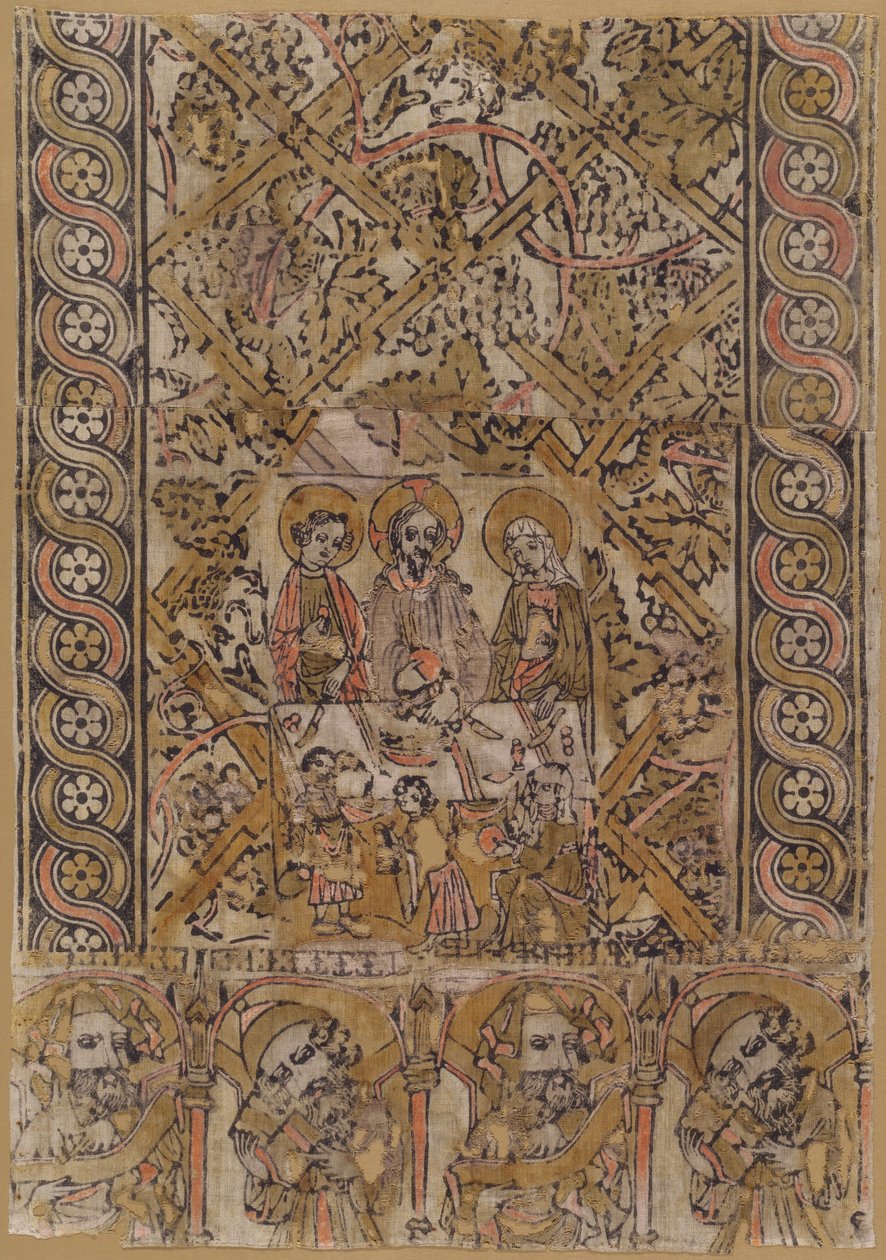 Een Lessenaarskleed met de Bruiloft te Kana door German 15th Century