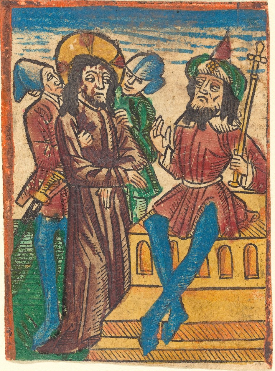 Christus voor Pilatus door German 15th Century