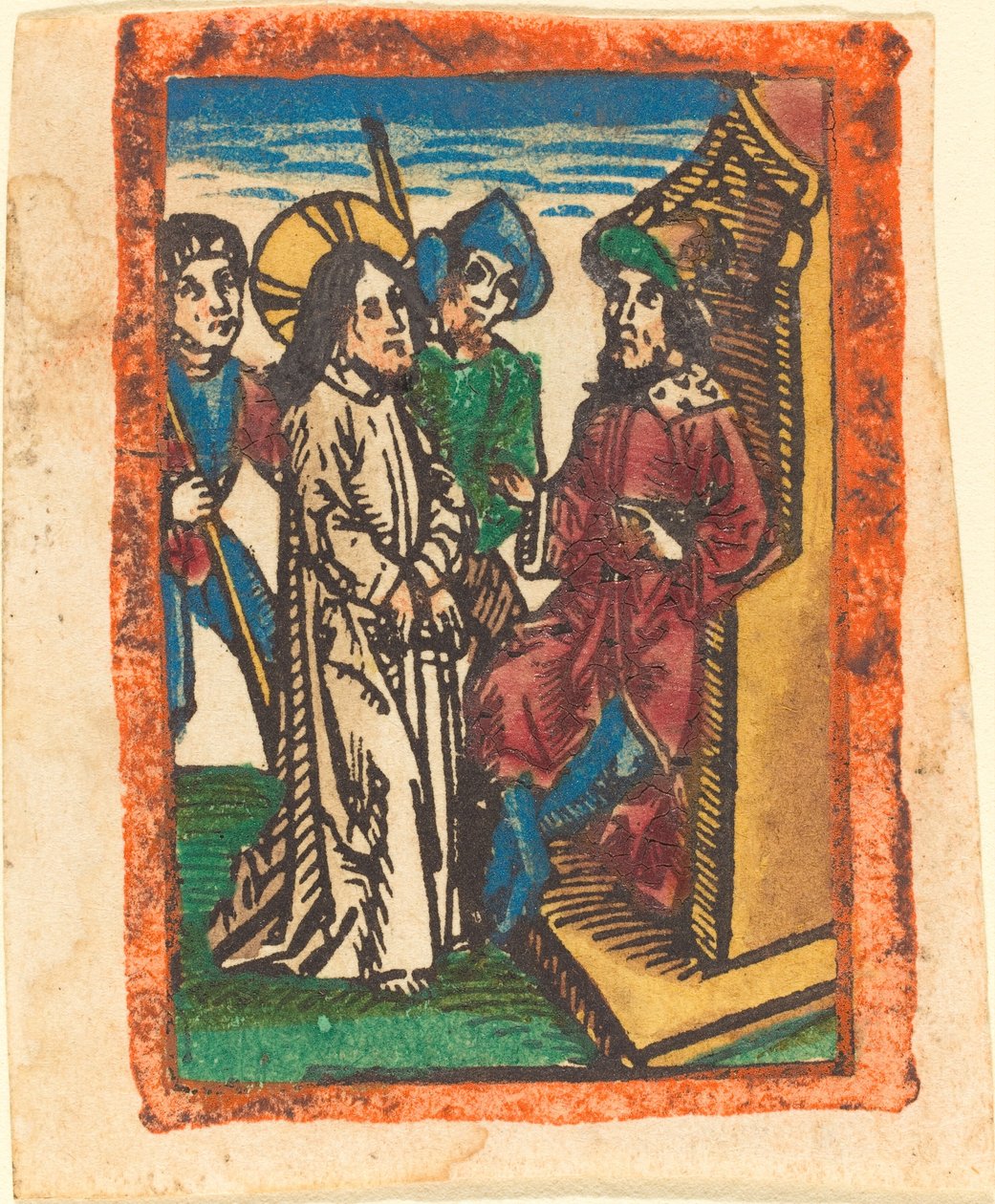 Christus voor Pilatus door German 15th Century