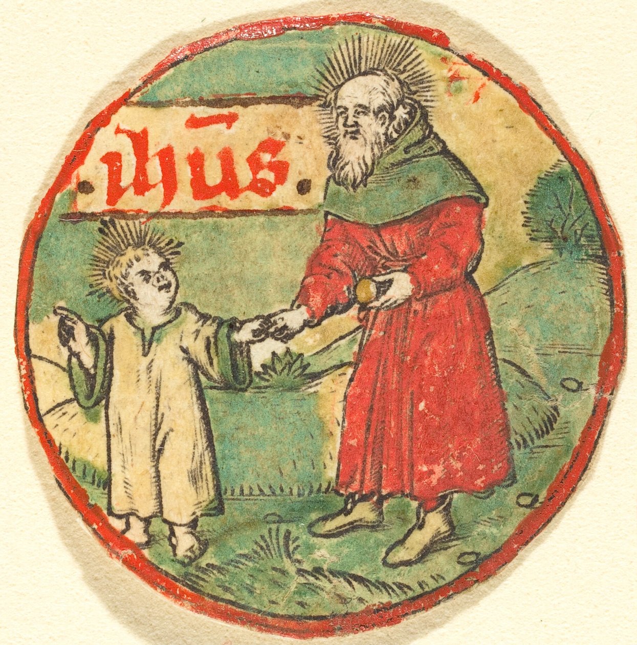 Jozef en het Christuskind door German 15th Century