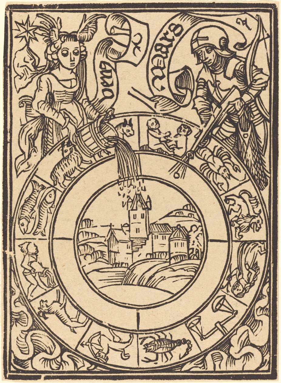 Mars en Venus door German 15th Century