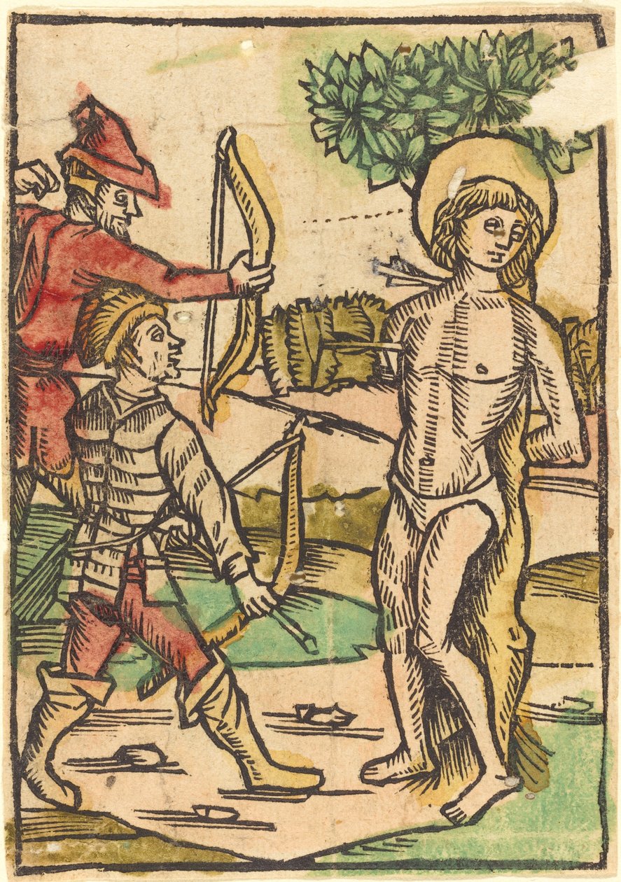 Sint Sebastiaan door German 15th Century