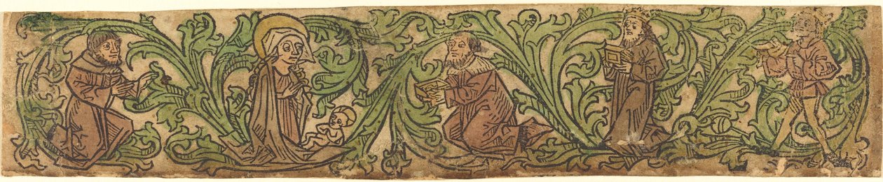De Aanbidding der Wijzen in een Rand door German 15th Century