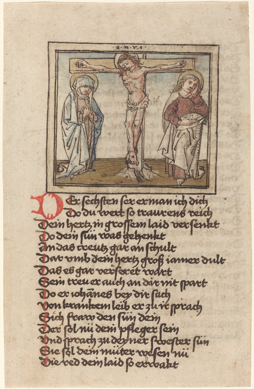 De kruisiging door German 15th Century