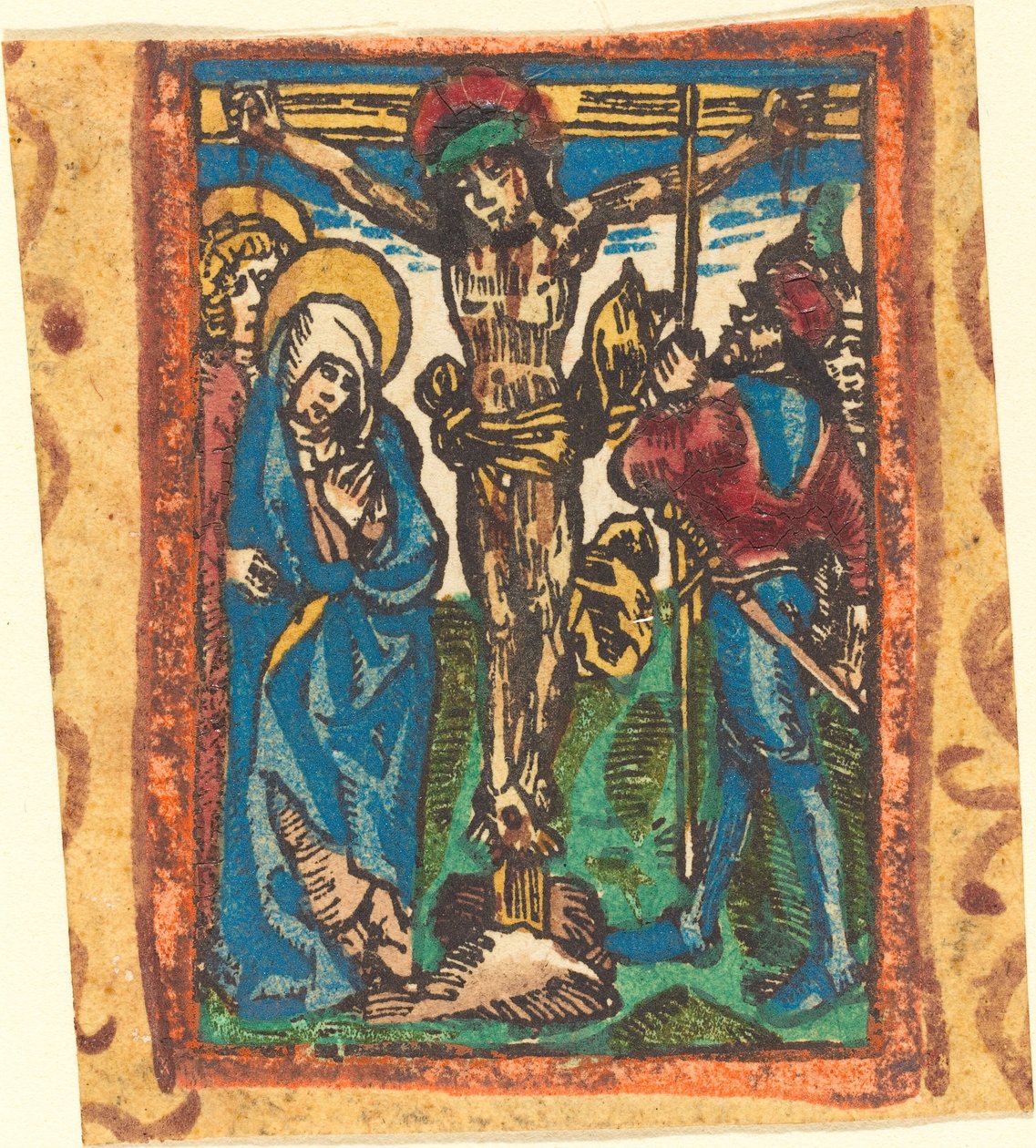 De Kruisiging door German 15th Century