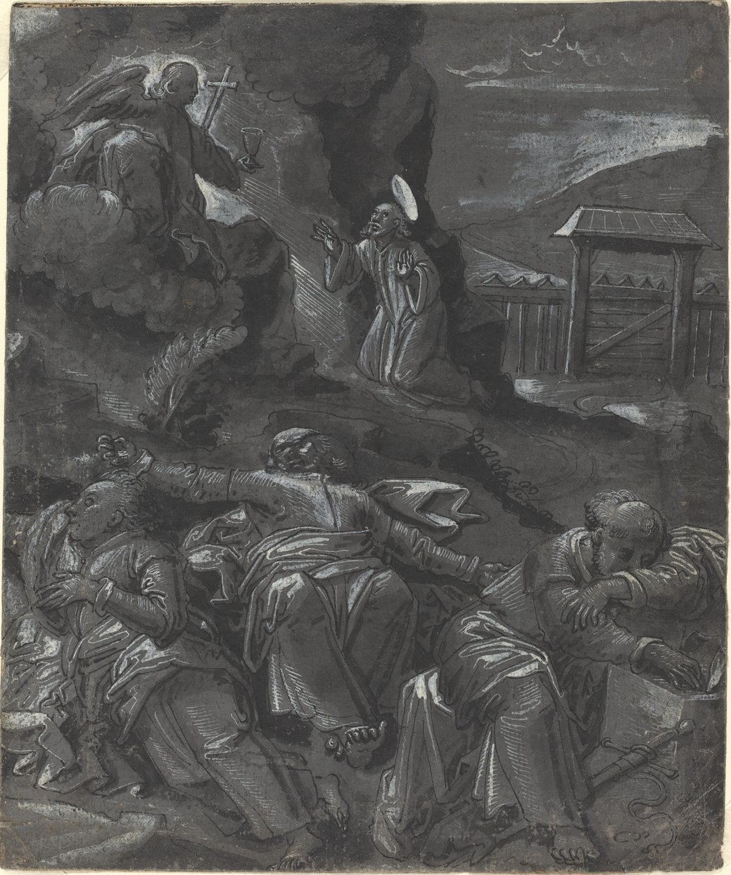 Christus in de Tuin van Getsemane door German 16th Century