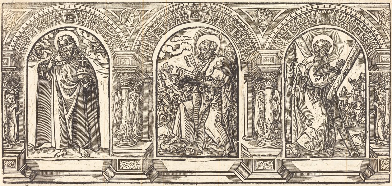 Christus en Zijn Discipelen II door German 16th Century after Martin Schongauer