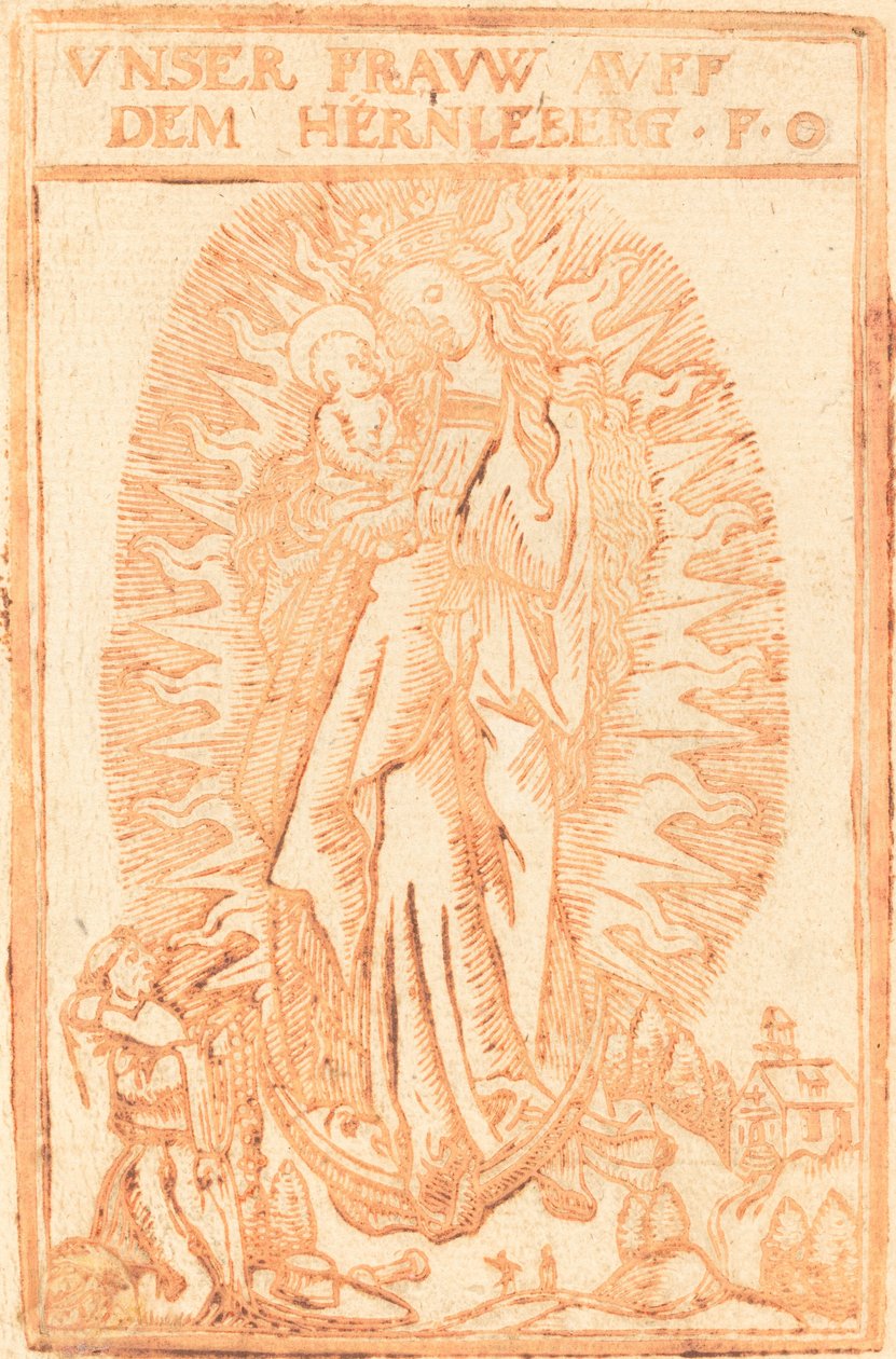Madonna van de Hernleberg door German 17th Century