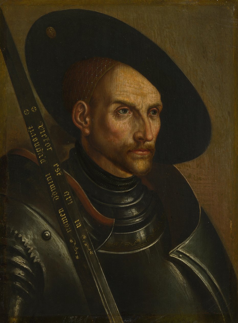 Portret van Edzard I, Graaf van Oost-Friesland 1461-1528, 18e eeuw door German Master