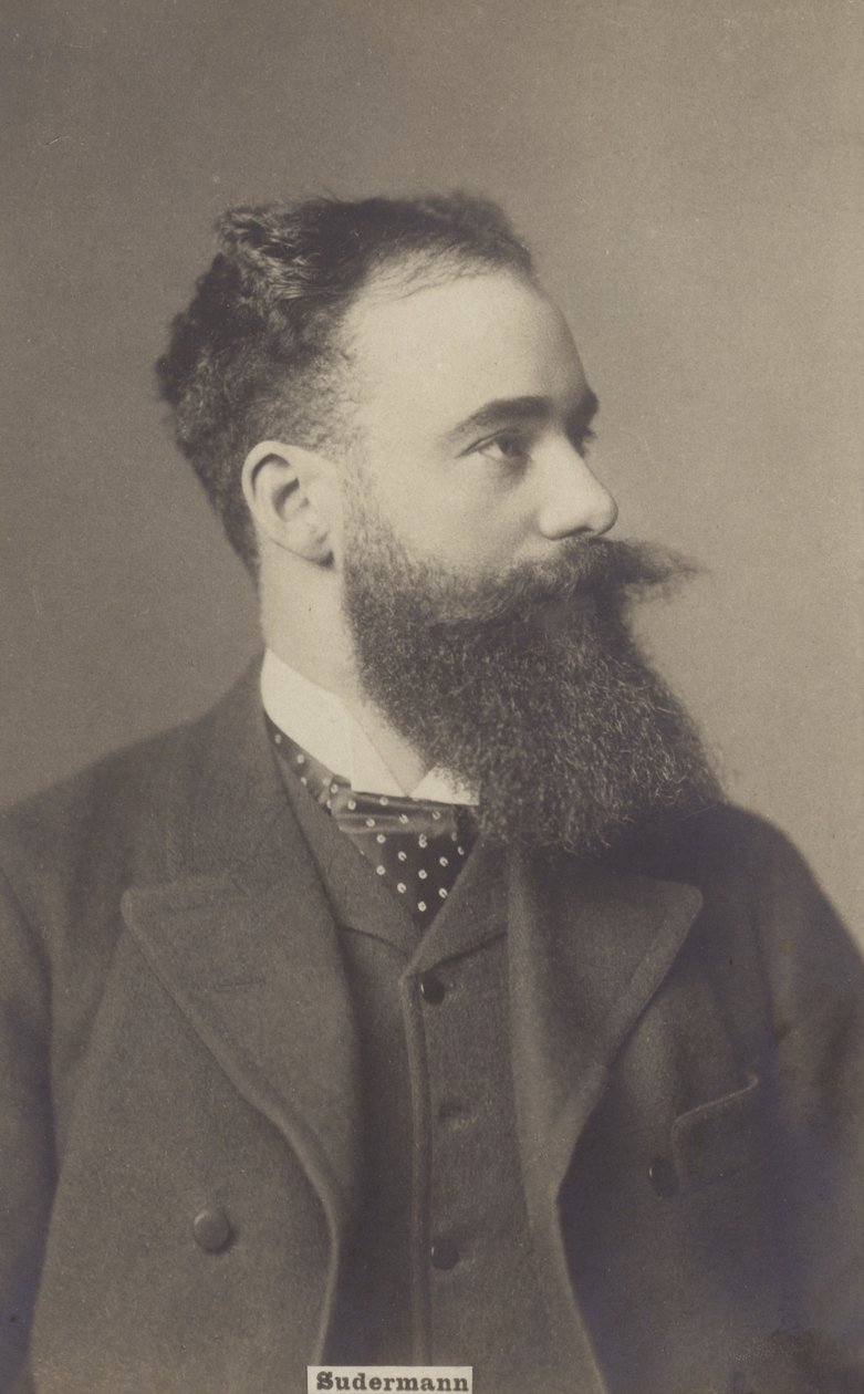 Hermann Sudermann (1857-1928), Duits dramaturg en romanschrijver (z/w foto) door German Photographer