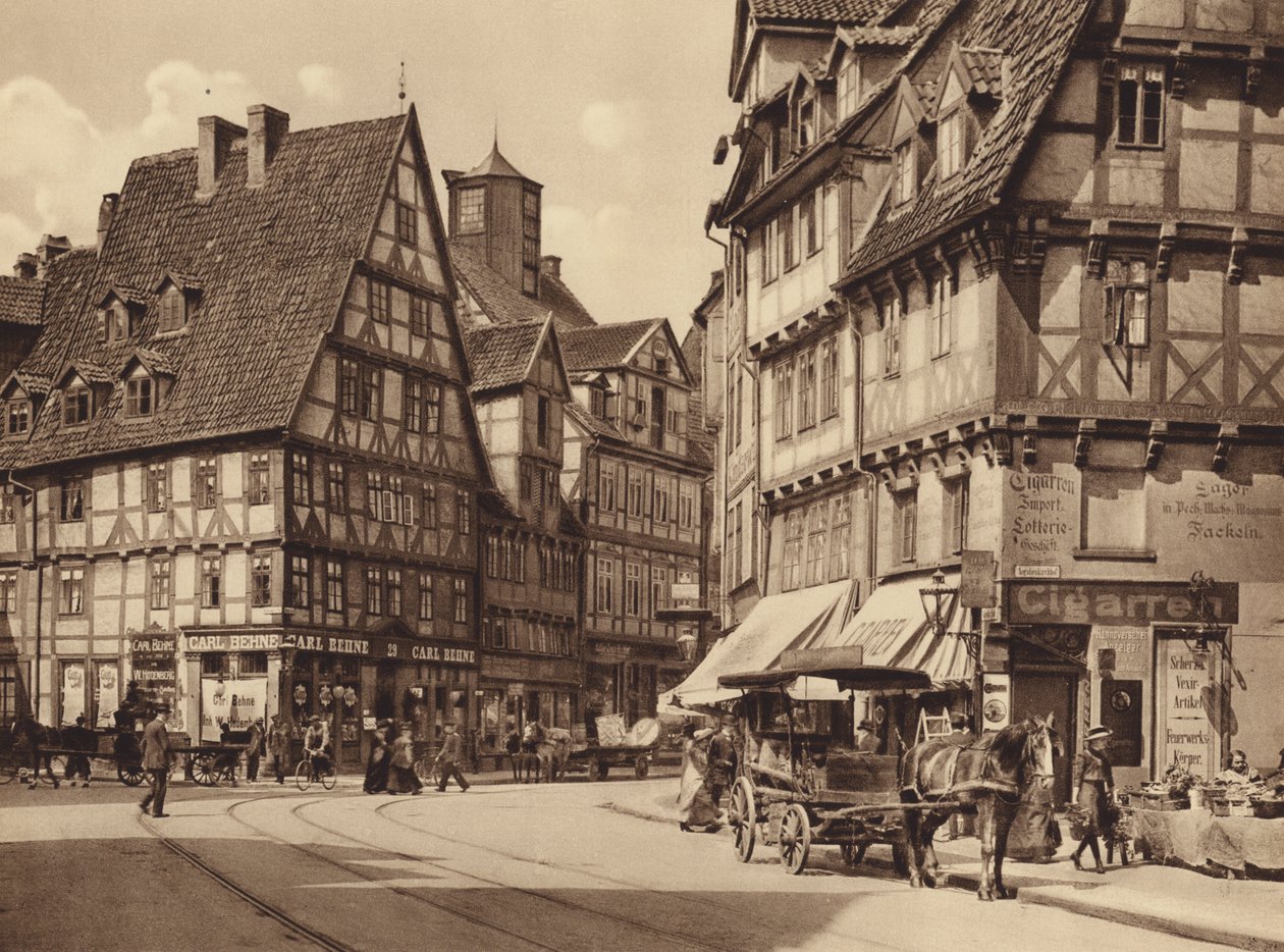 Marktstrasse, Hannover (zwart-wit foto) door German Photographer