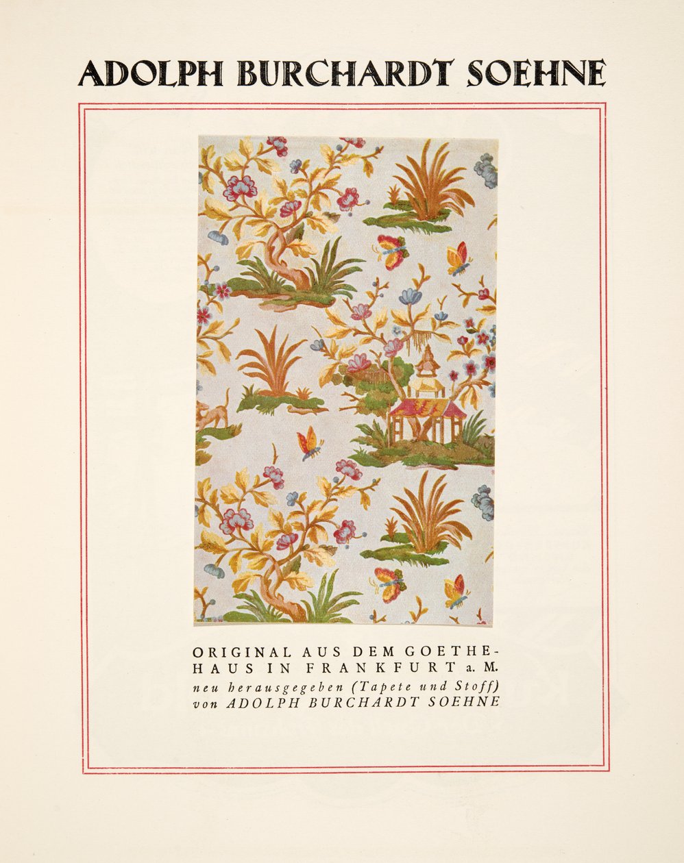 Advertentie voor Adolph Burchardt Soehne, uit Styl, pub.1922 (pochoirdruk) door German School