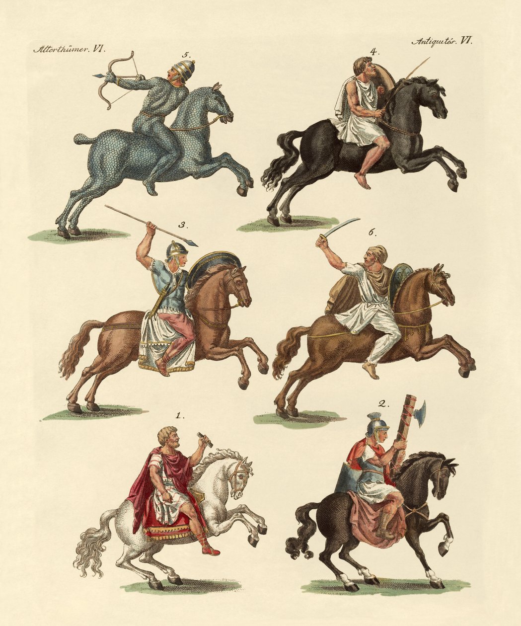 Oude cavalerie door German School