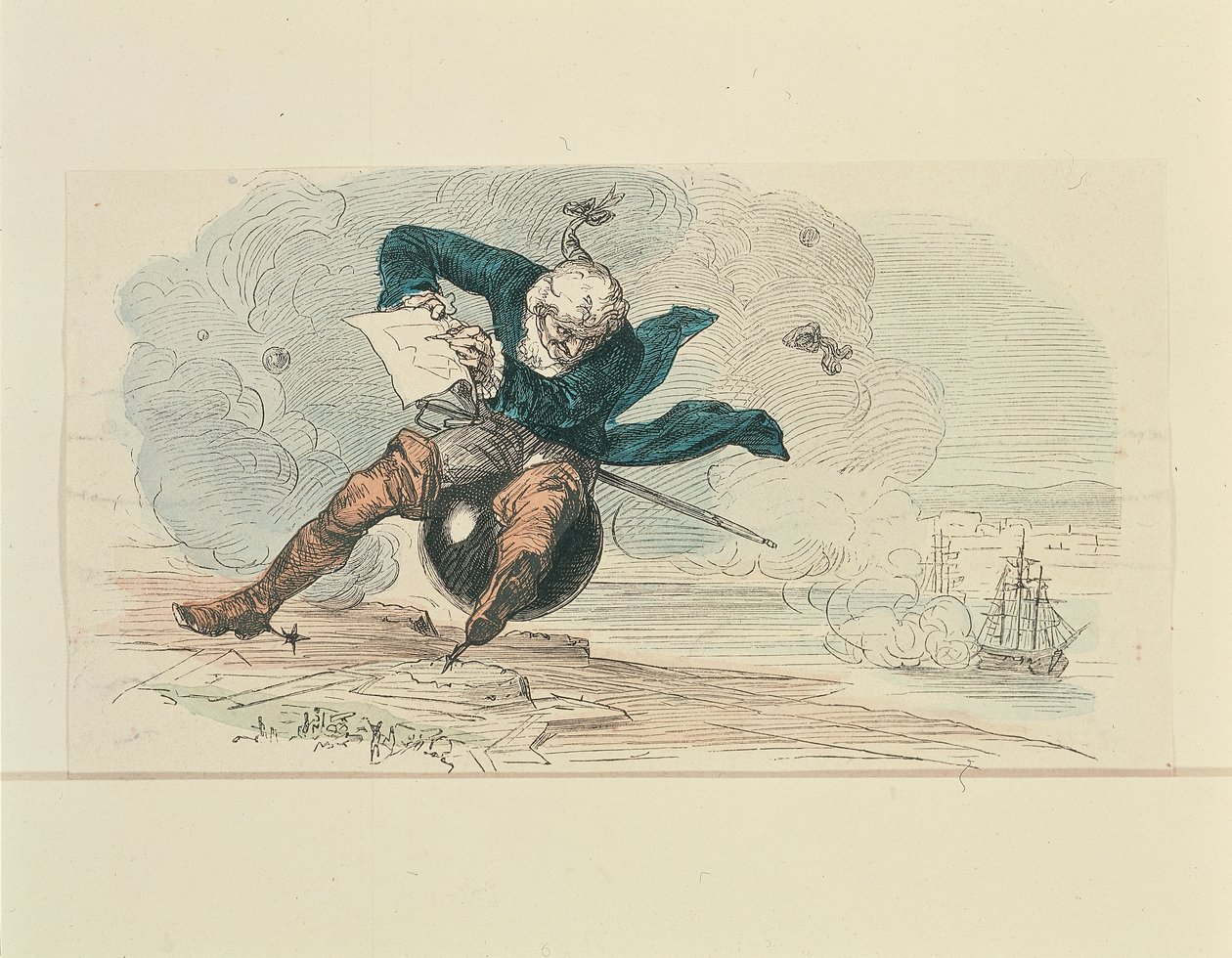 Baron Munchausen door German School