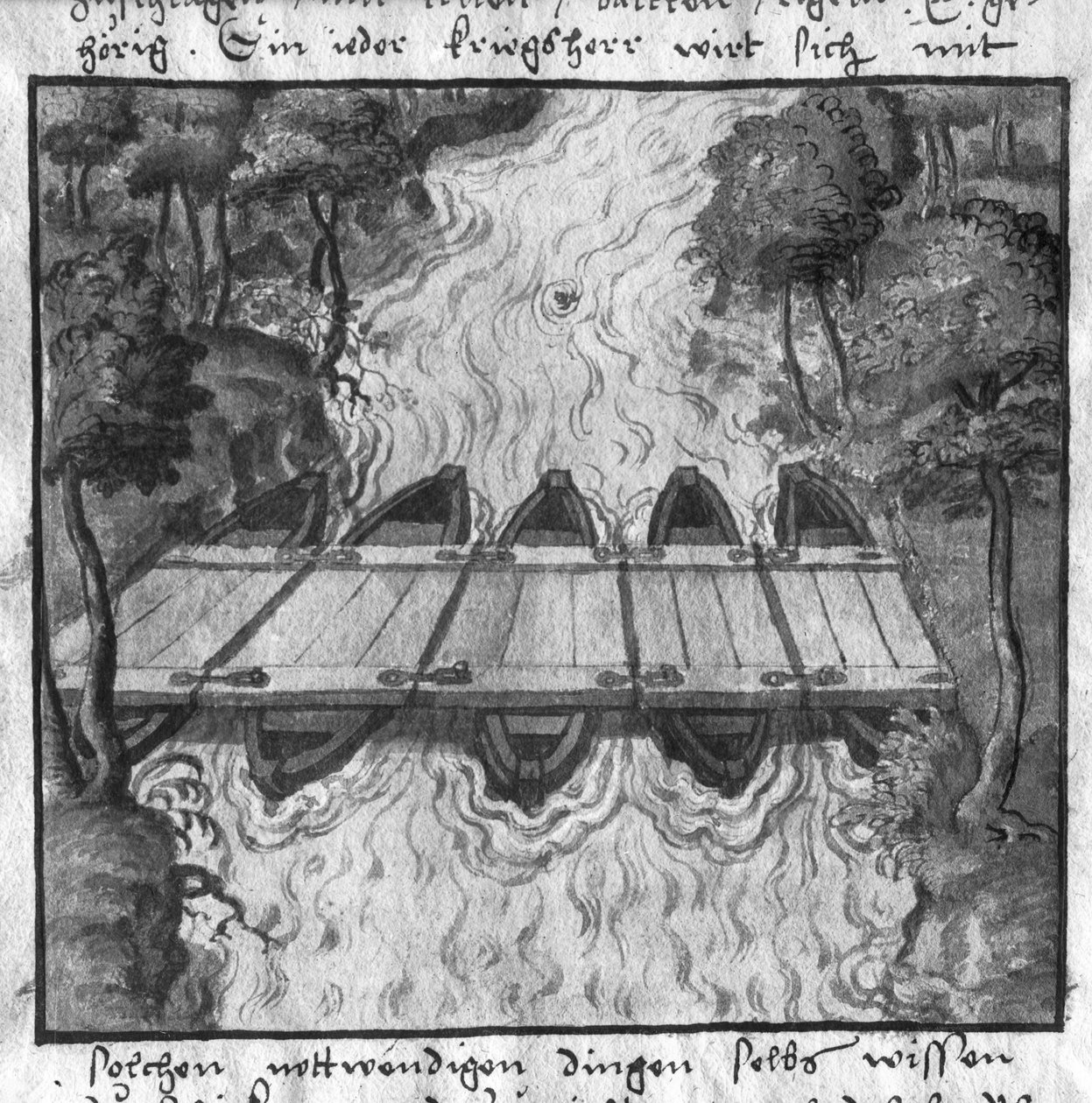Brug van boten, illustratie uit L